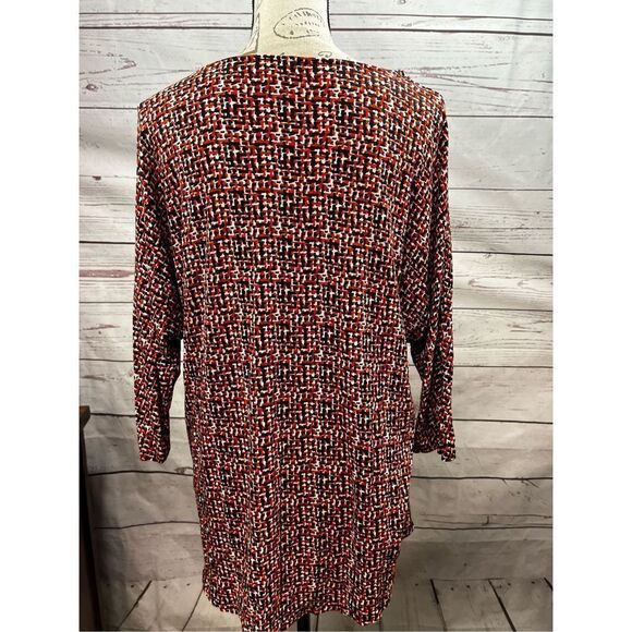 Premise 0X black/white/red blouse - 2507 - Picture 2 of 4